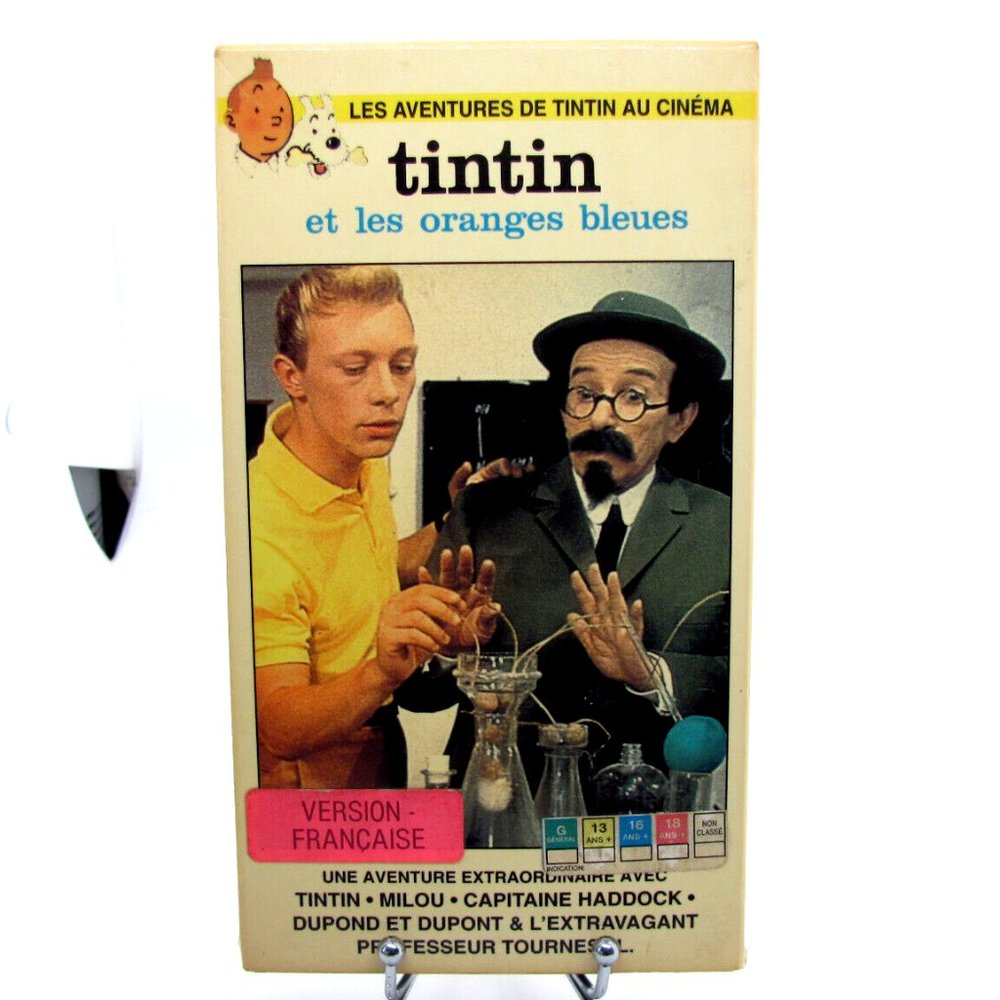 Tintin Et Les Oranges Bleues (VHS)(French) Tested